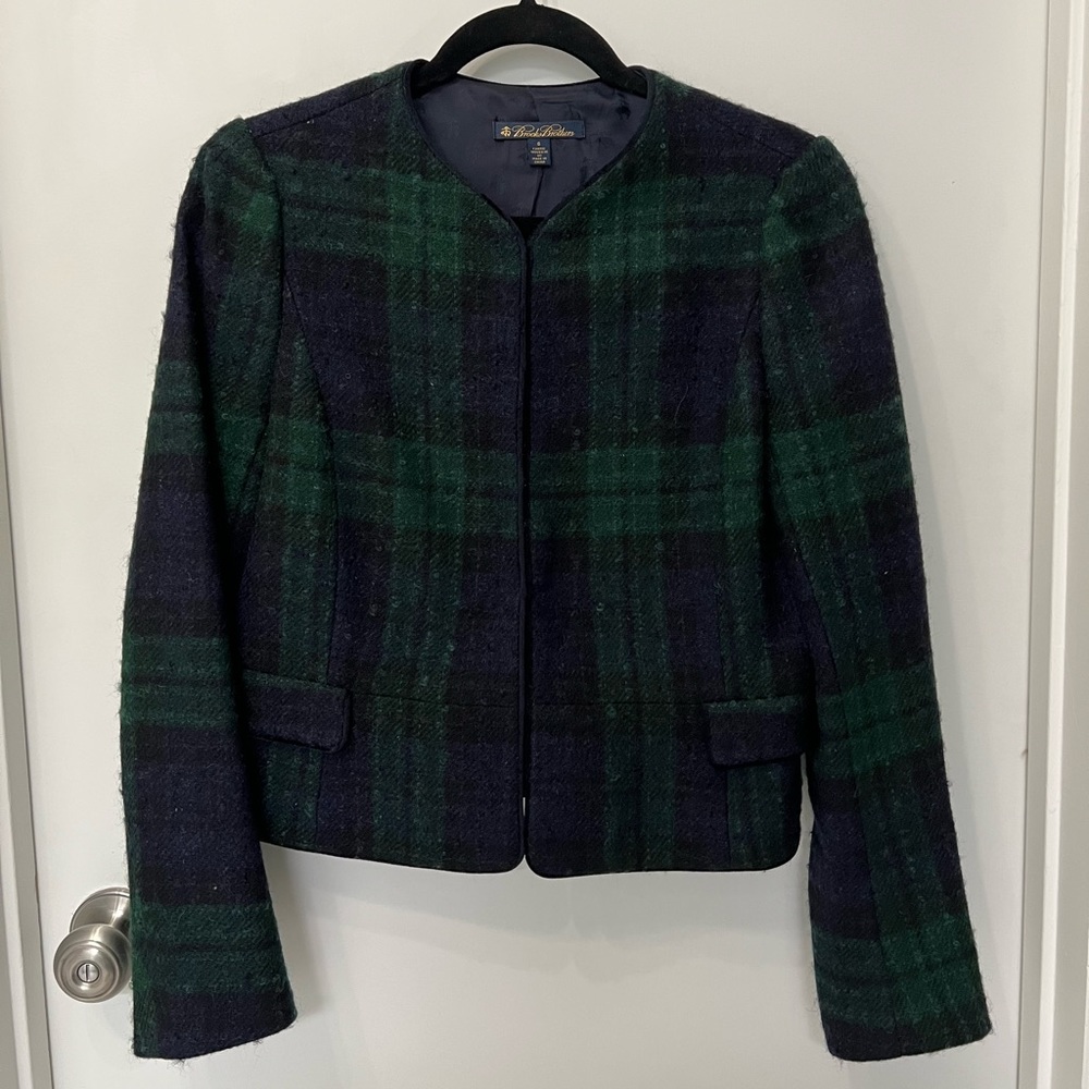 Brooks Brothers tartan blazer